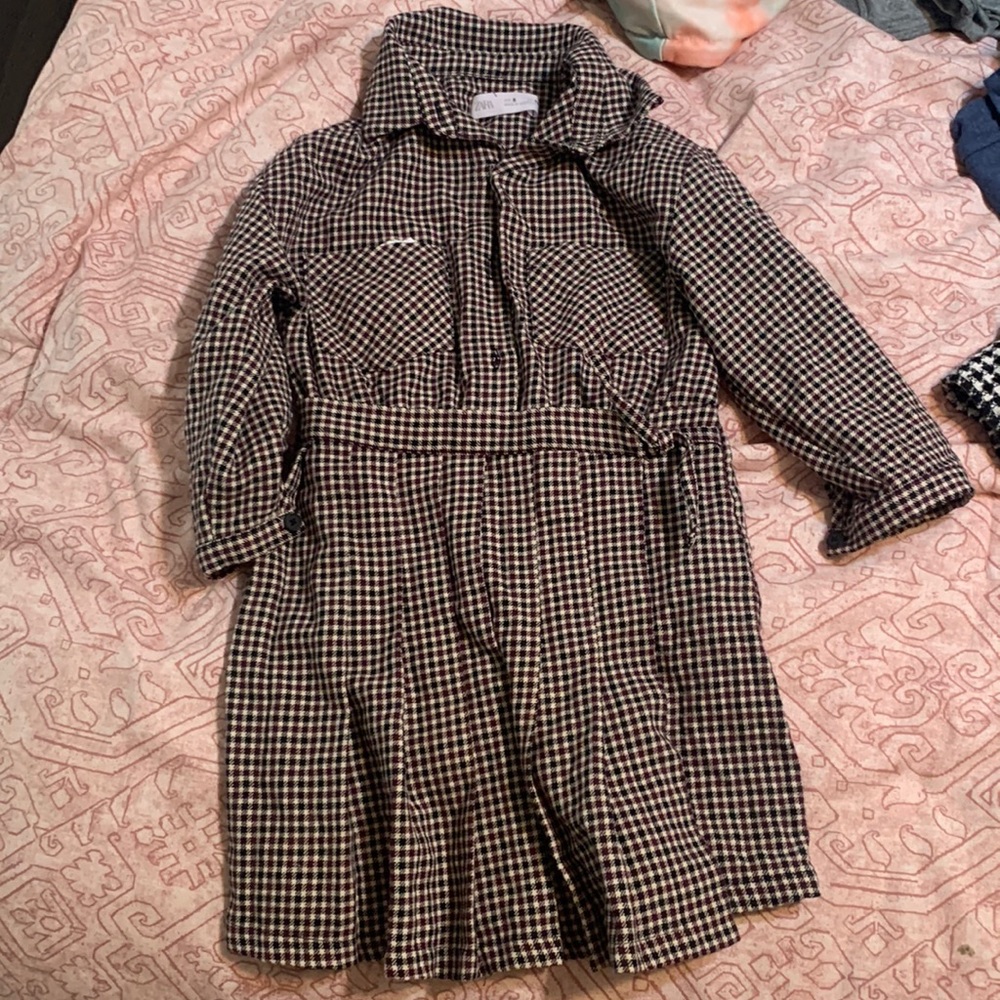 Zara plaid dress
